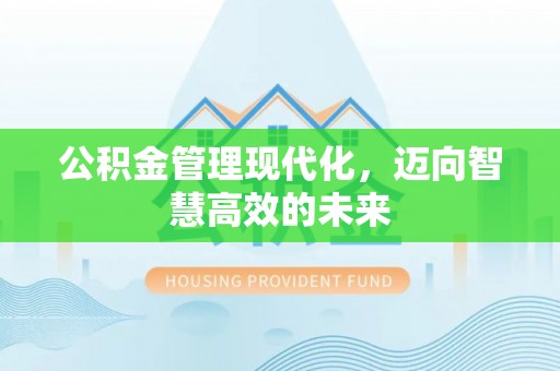 曲阳公积金管理现代化，迈向智慧高效的未来