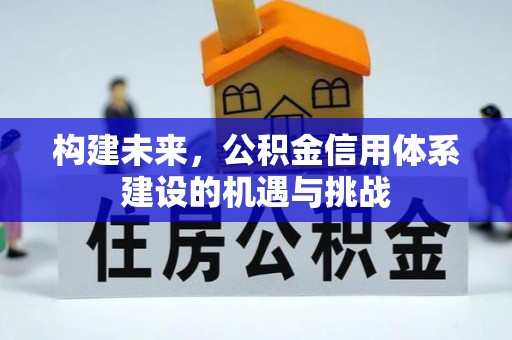 曲阳构建未来，公积金信用体系建设的机遇与挑战